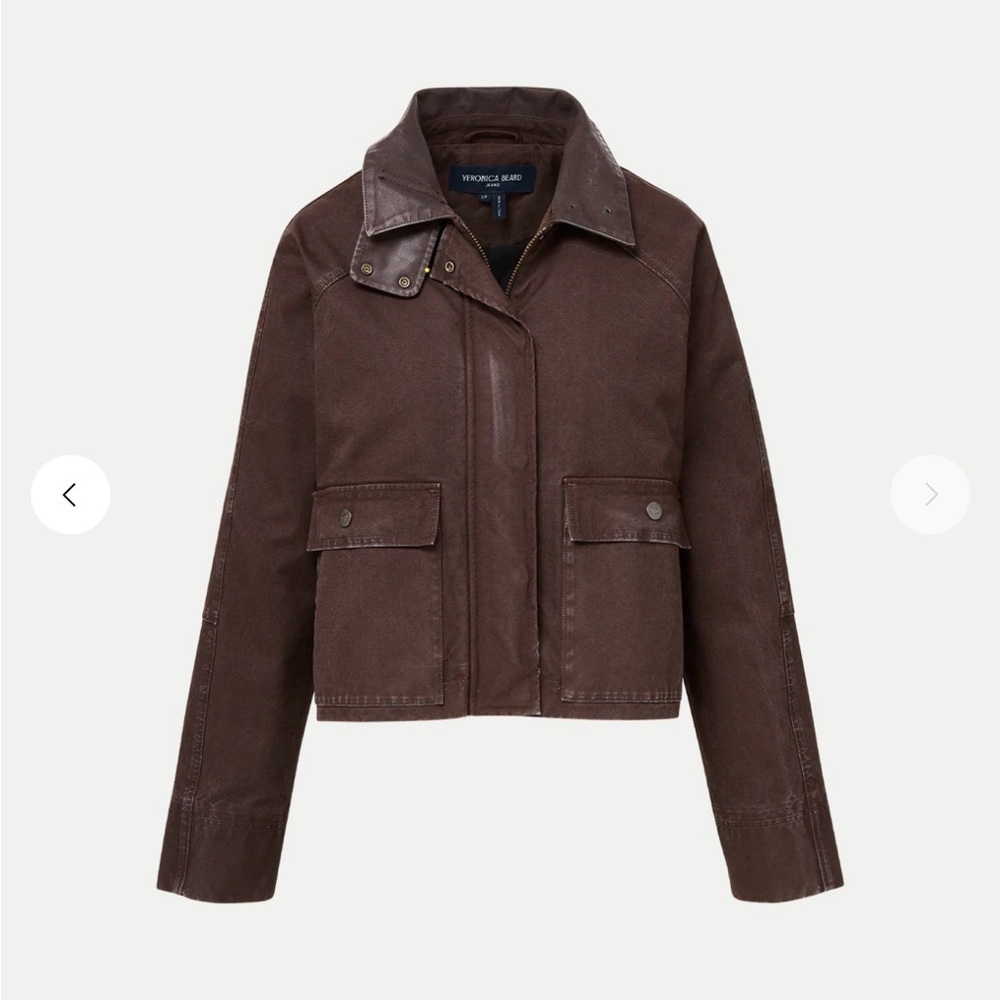 Veronica Beard Arlo Canvas Chore Jacket NWT Medium Originally $748 - Picture 4 of 9